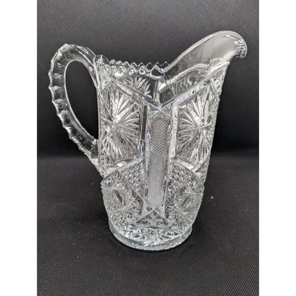 Imperial Glass Water pitcher  clear glass 8 in - Picture 9 of 10